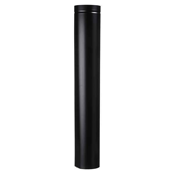 Tubo Inox Pintado Preto 900º 1MT