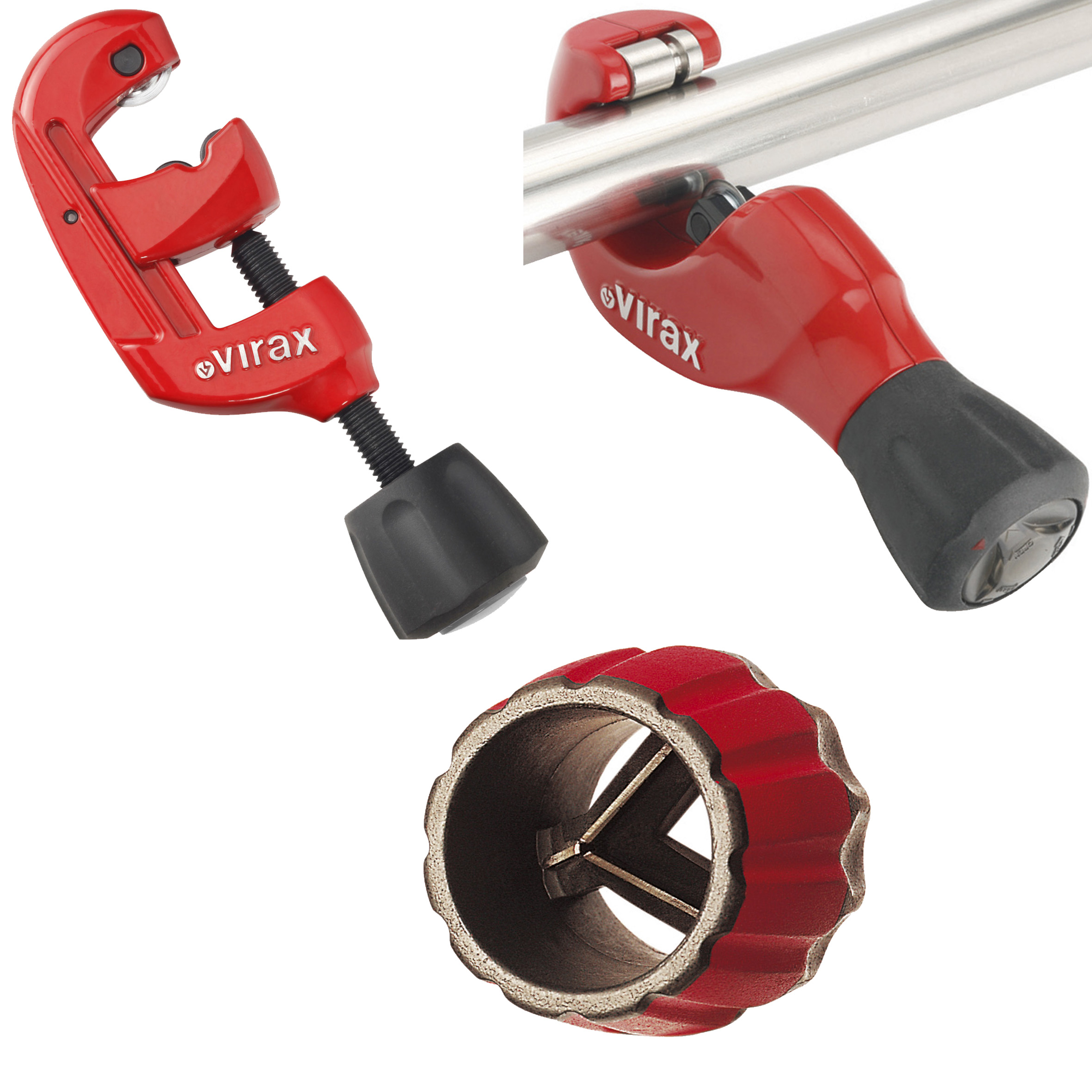 Corta Tubos p/ Tubo INOX e Desbarbadores - VIRAX